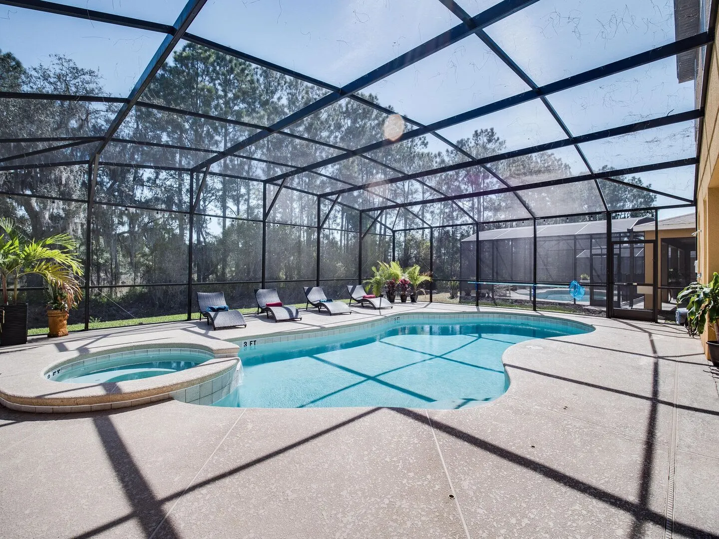 The private south-facing pool and spa at The Watersong Residence — view 2