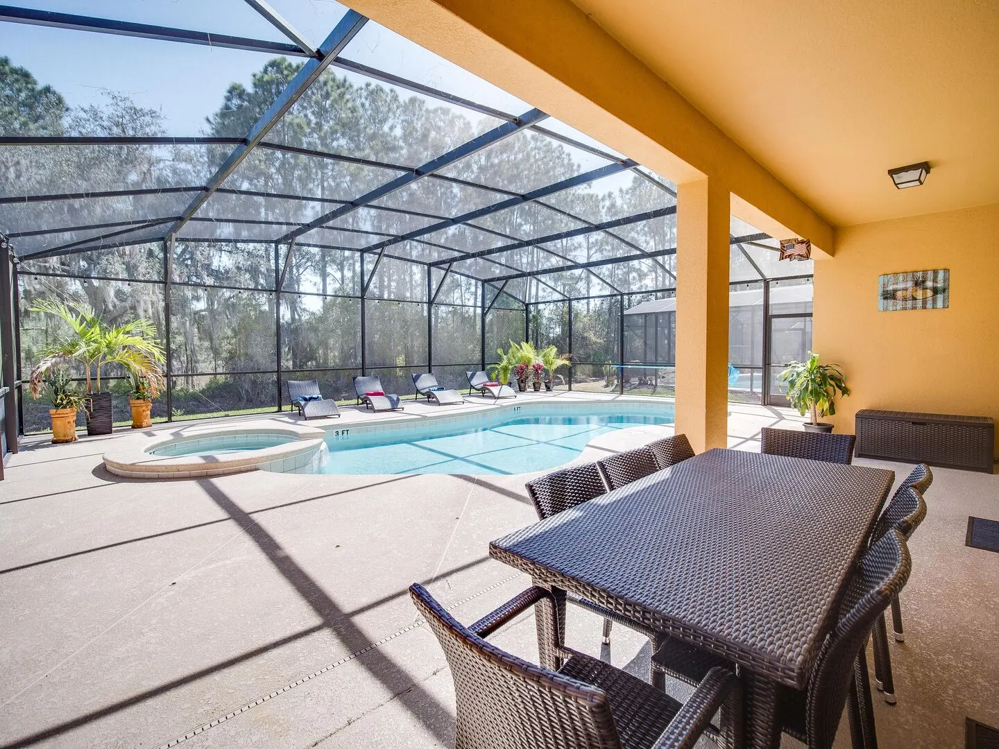 The private south-facing pool and spa at The Watersong Residence — view 3
