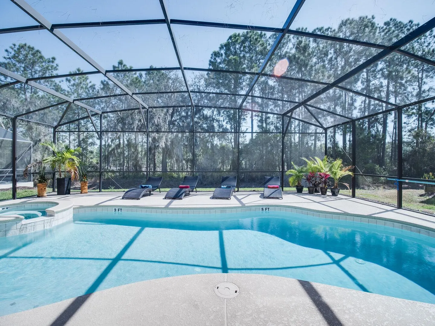 The private south-facing pool and spa at The Watersong Residence — view 5